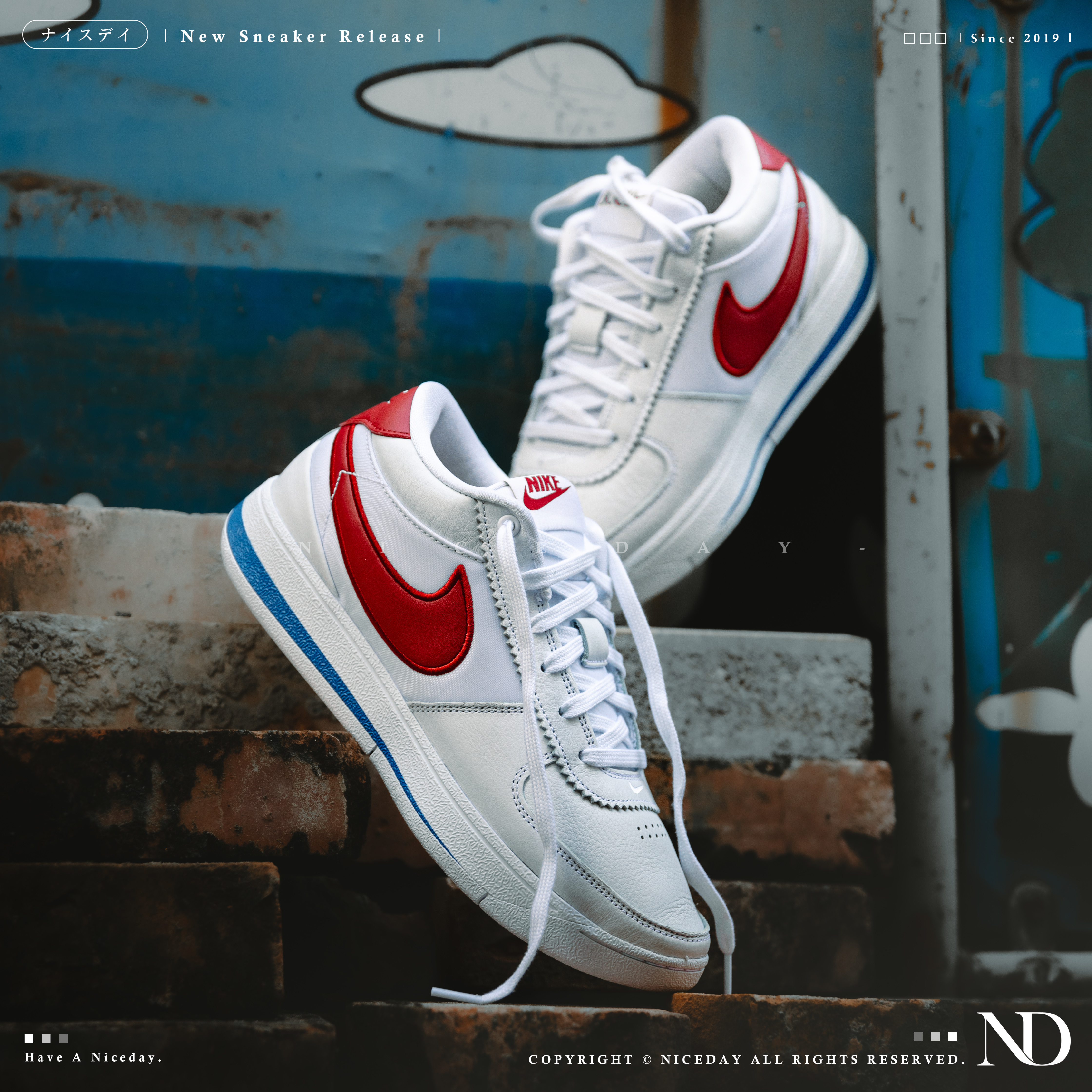 NICEDAY 現貨 NIKE Book 1 Forrest Gump 阿甘 白紅藍 籃球鞋 男款 FJ4250-105