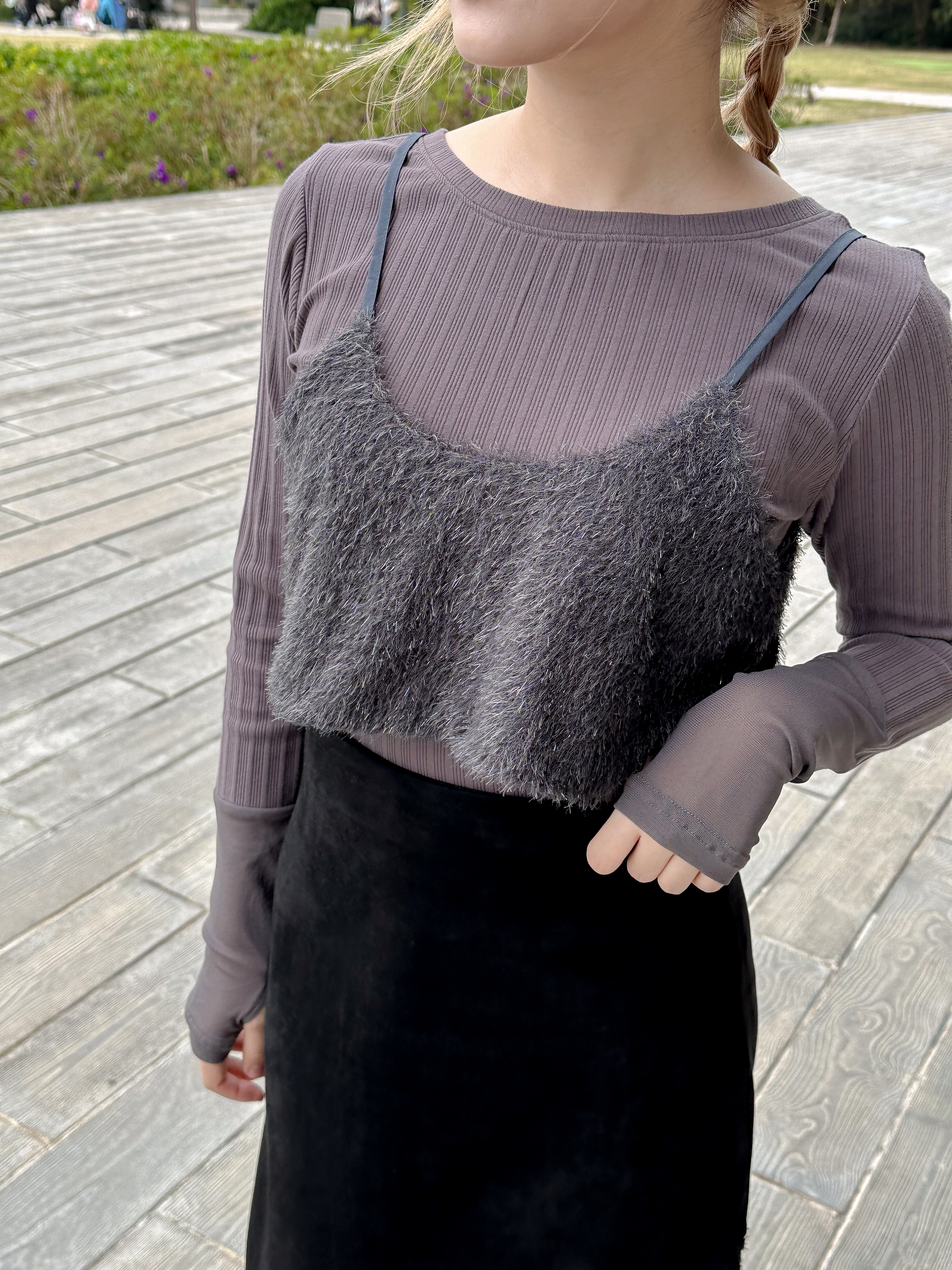 閃爍吊帶罩衣 - TT51370