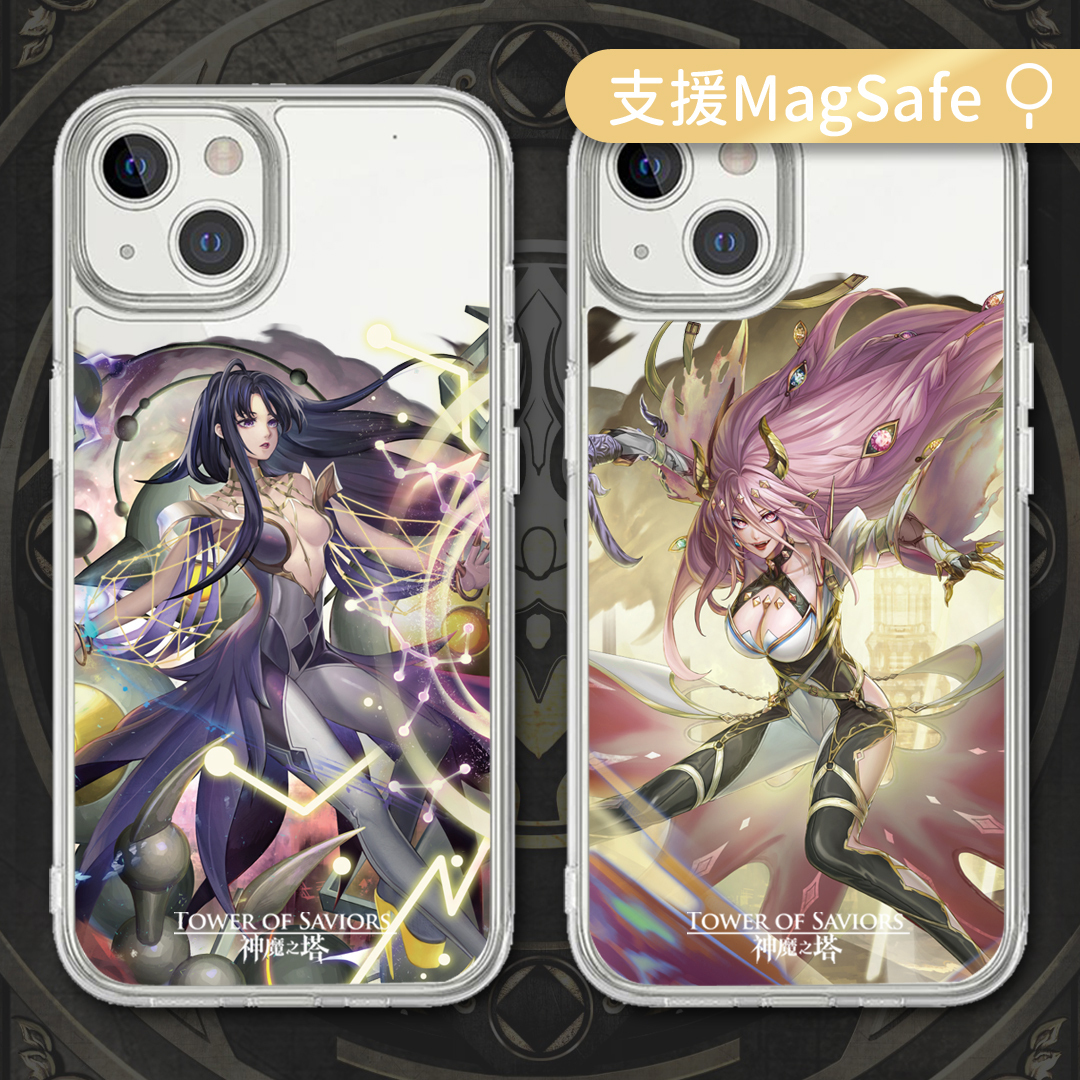 《神魔之塔》黑金Apple MagSafe手機殼（神創．零覓/魔滅．一願）