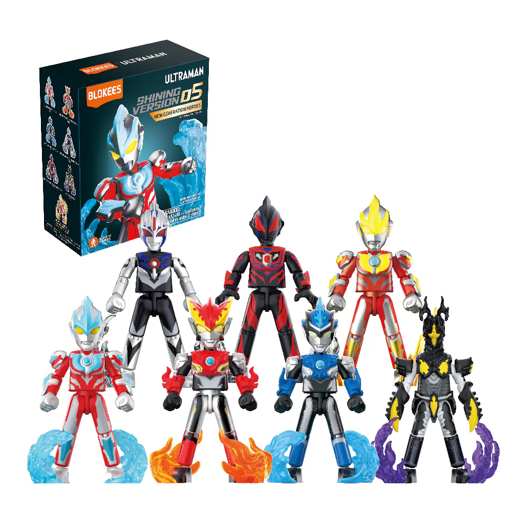 【BLOKEES 布魯可】超人力霸王 - 可動積木公仔閃耀版第五彈(隨機出貨)