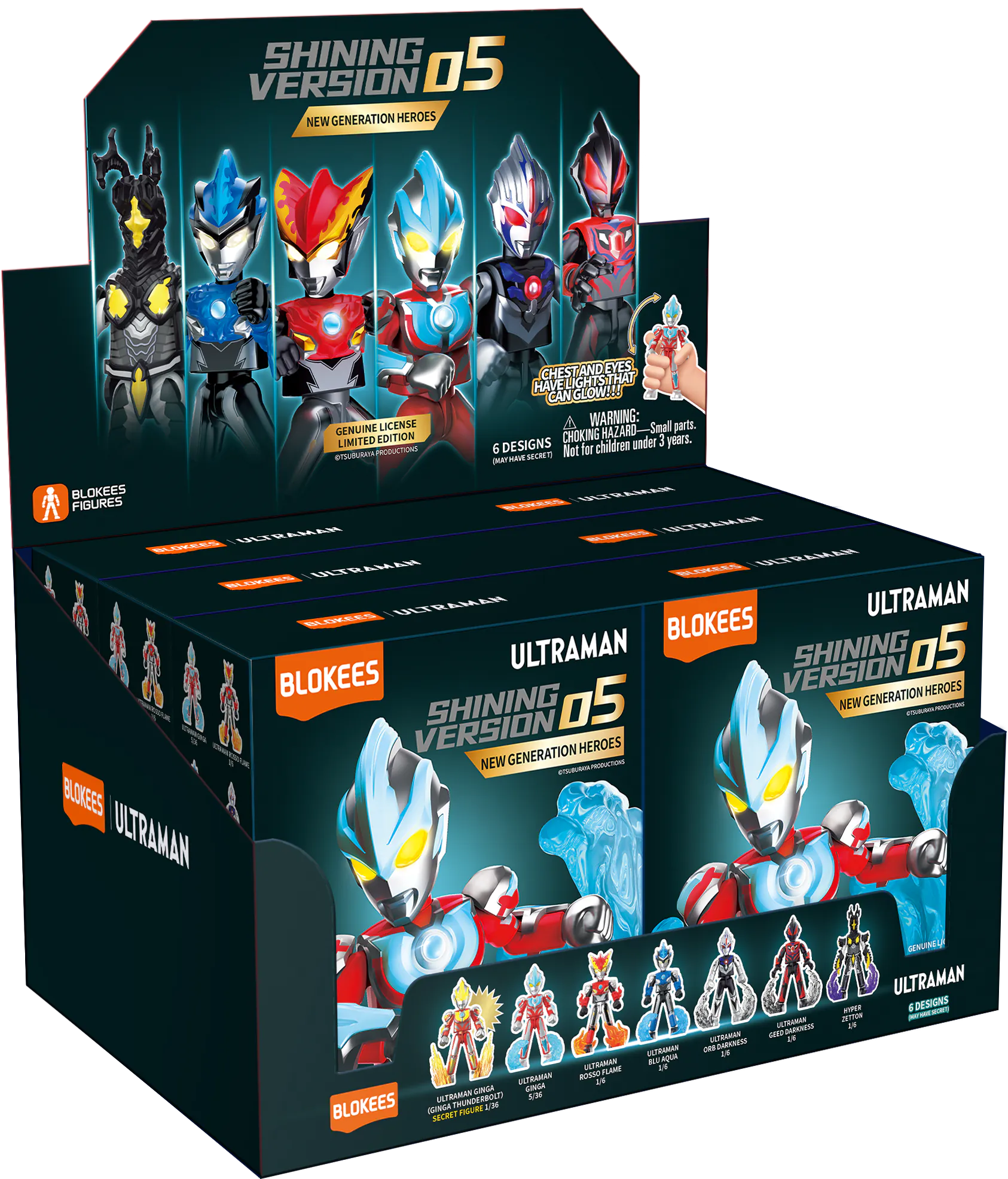 【BLOKEES 布魯可】超人力霸王 - 可動積木公仔閃耀版第五彈(隨機出貨)