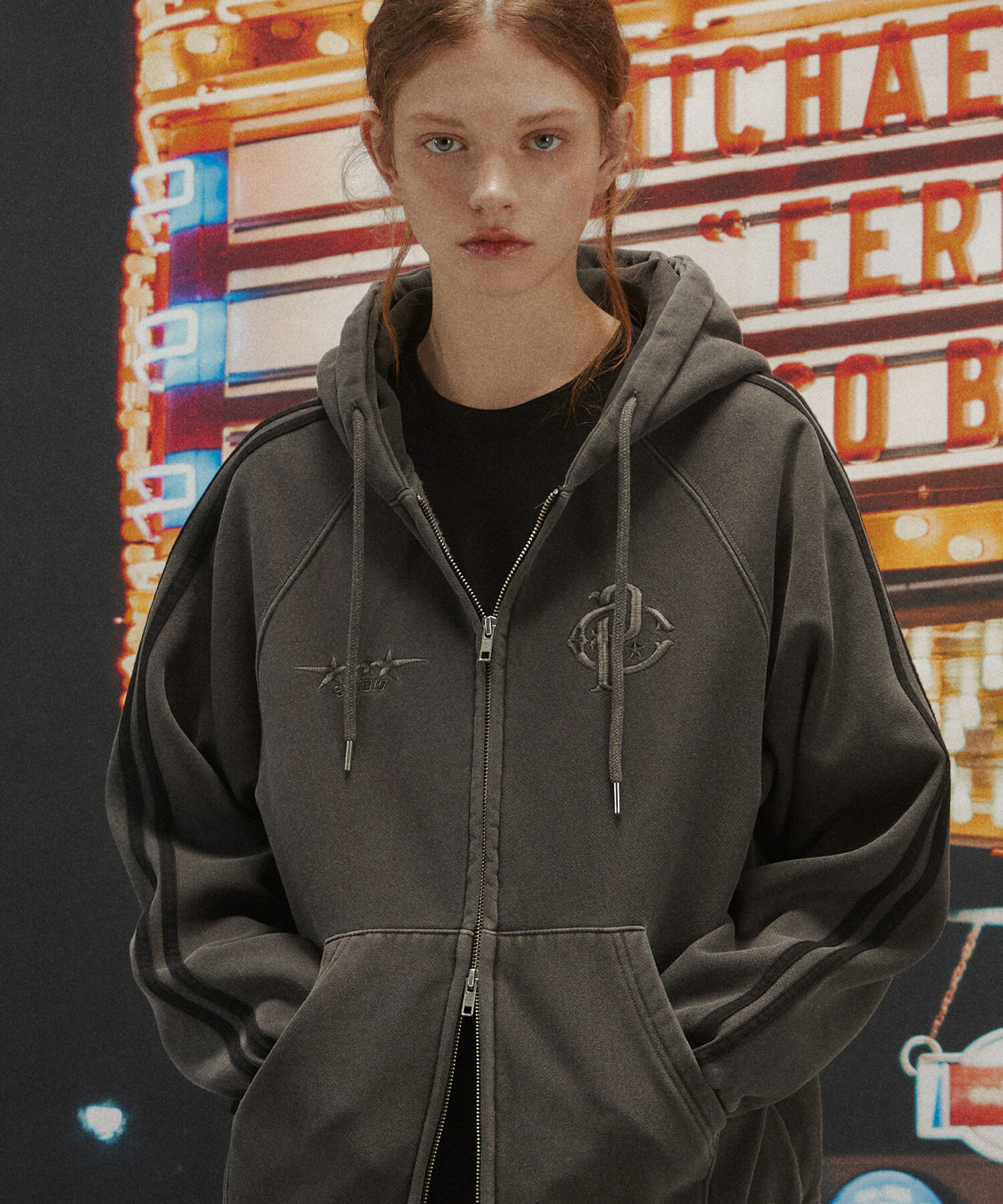 預訂｜CPGN STUDIO CP Line Pigment Hood Zip-up (2 COLOR)