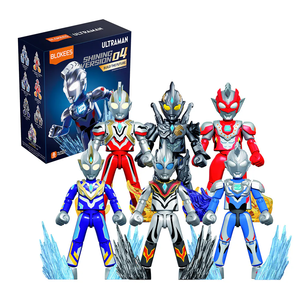 【BLOKEES 布魯可】超人力霸王 - 可動積木公仔閃耀版第四彈(隨機出貨)