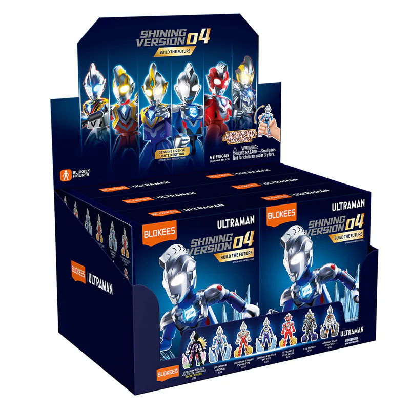 【BLOKEES 布魯可】超人力霸王 - 可動積木公仔閃耀版第四彈(隨機出貨)