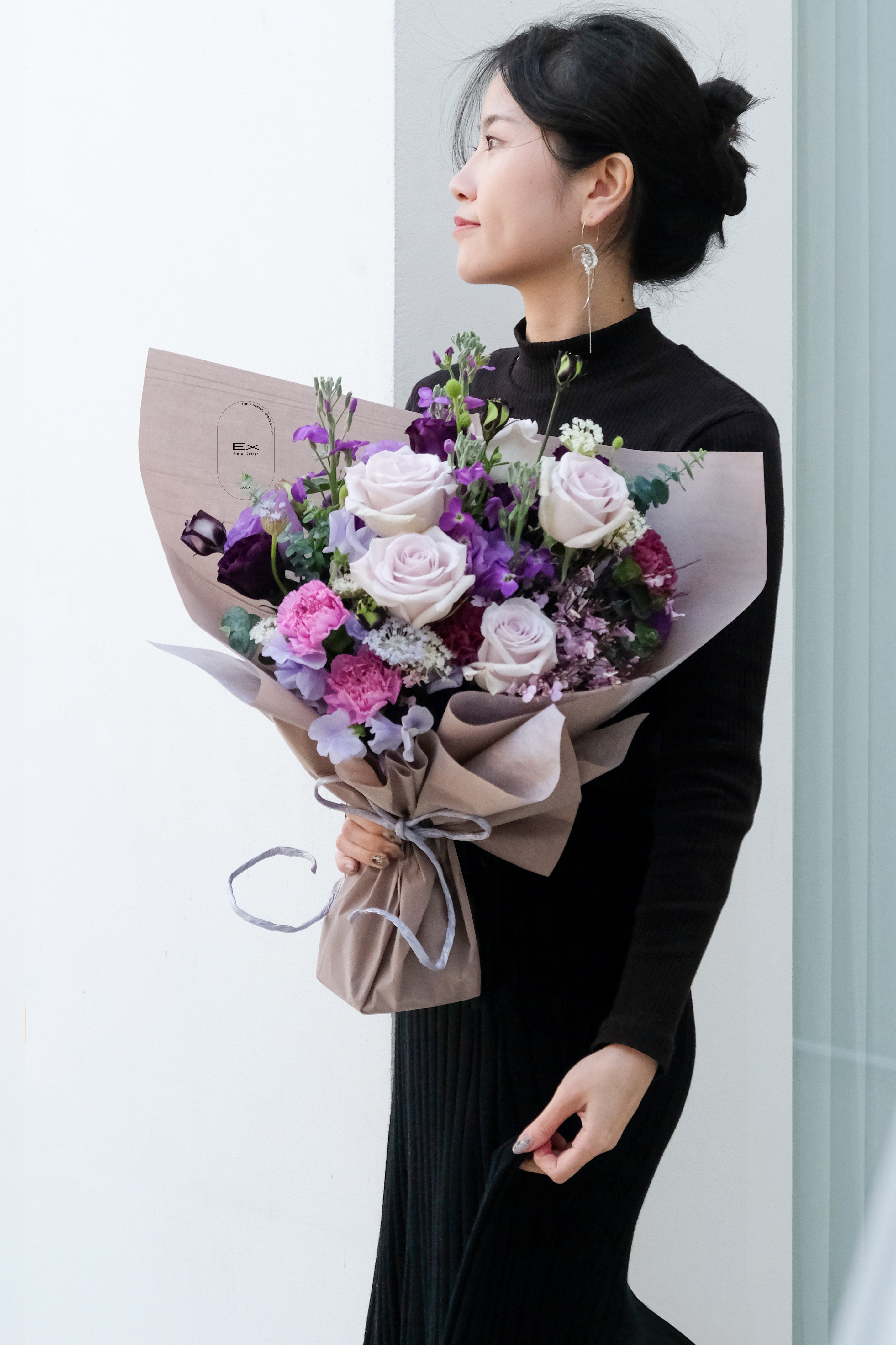 自由的靈魂 迷戀紫 鮮花束