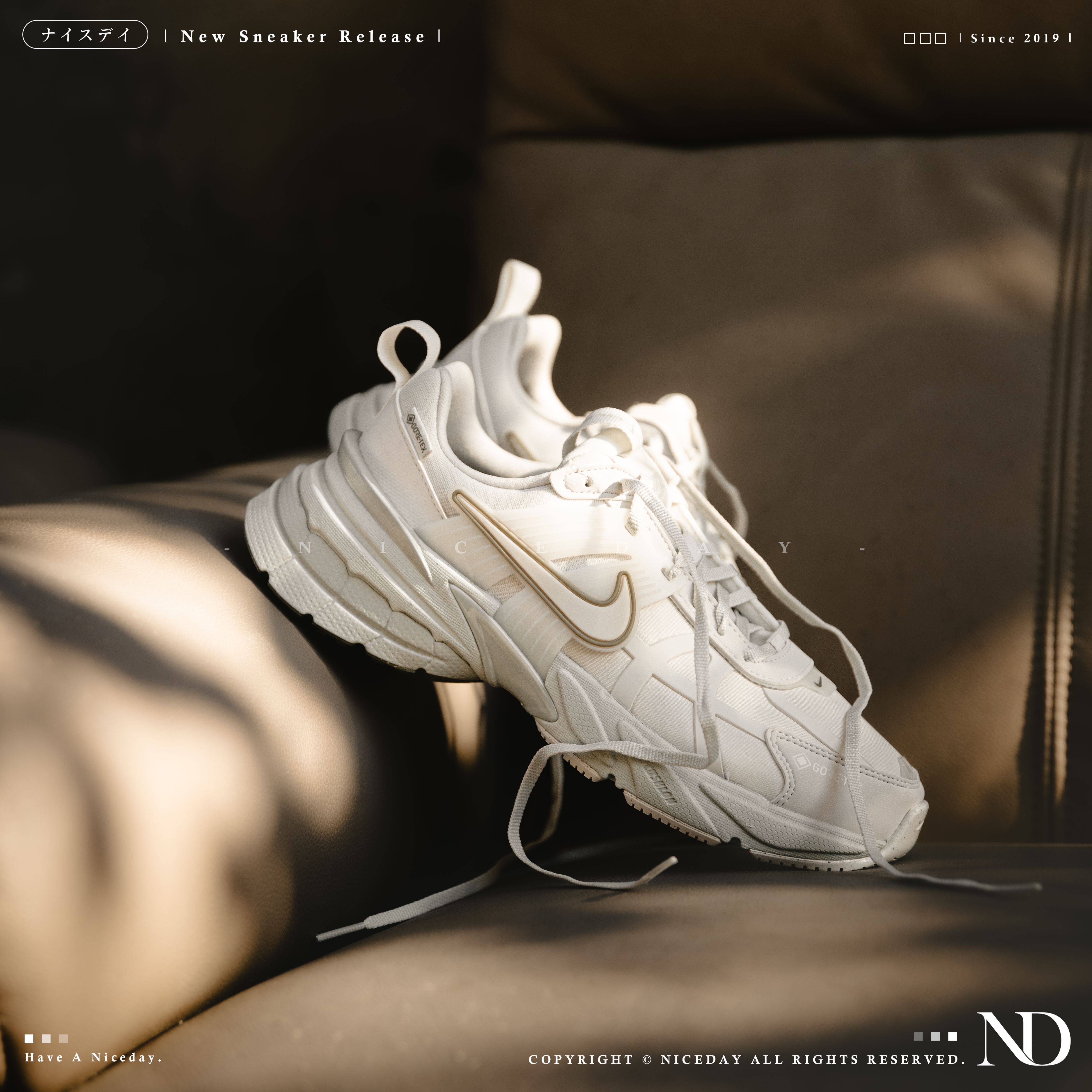 NICEDAY 現貨 Nike V2K Run Gore-Tex 全白 防潑水 女款 FZ2622-004