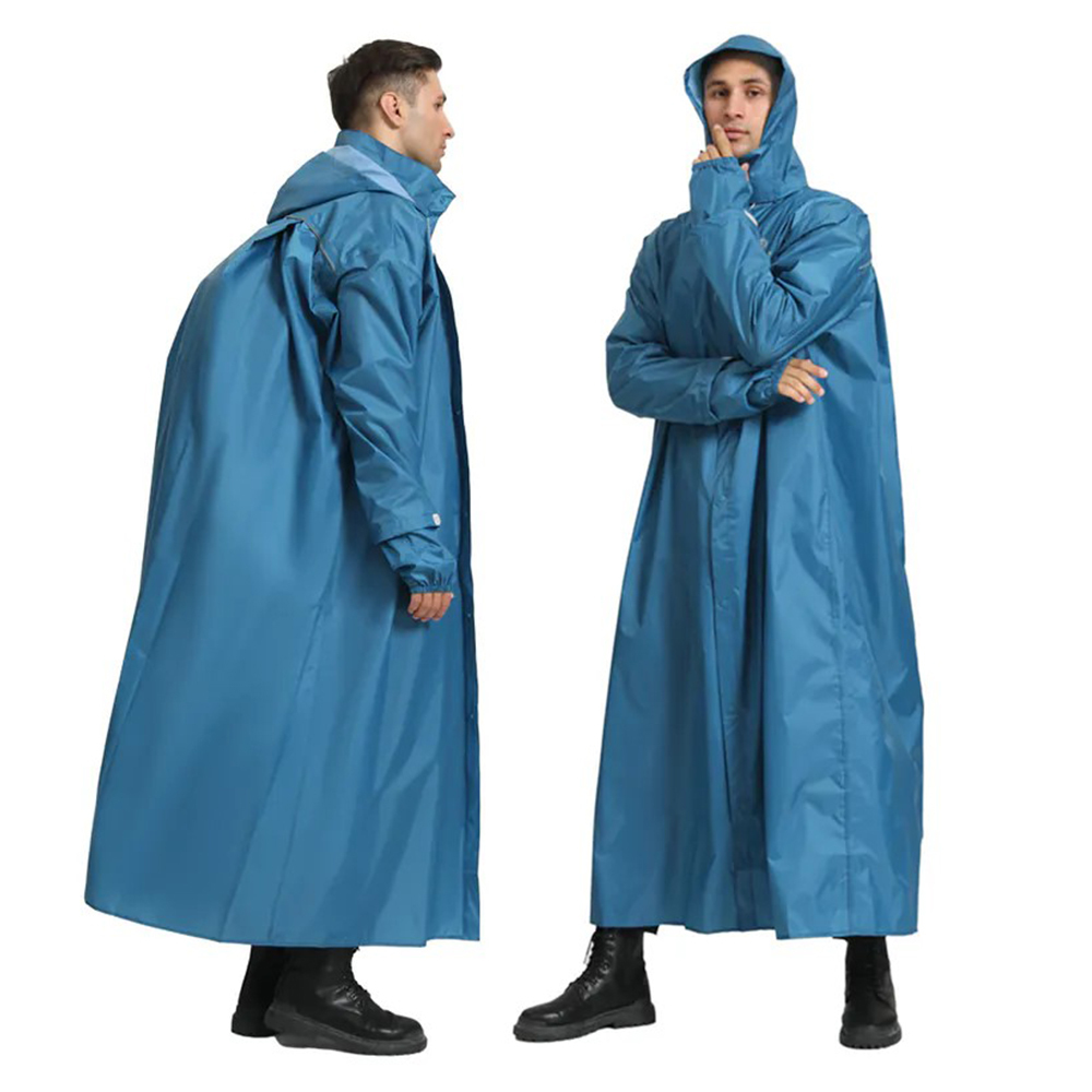 【FAIRRAIN】三度空間背包型連身式雨衣－普魯士藍