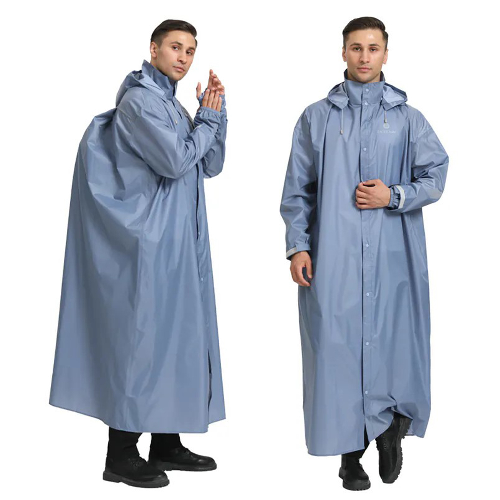 【FAIRRAIN】三度空間背包型連身式雨衣－迷霧灰