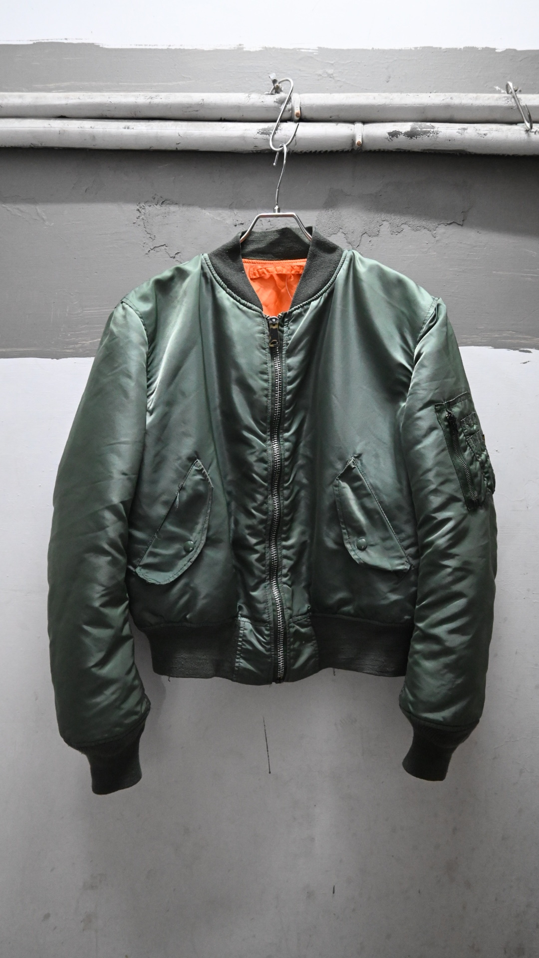 90s ALPHA MA-1 Jacket *Back Logo（Made in USA）