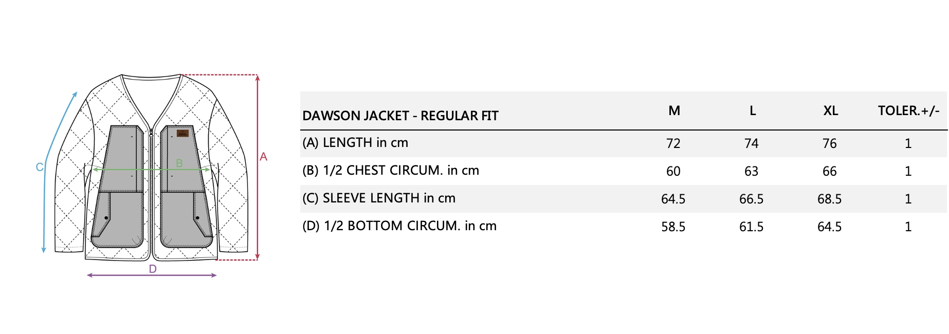 DAWSON JACKET-SIZE