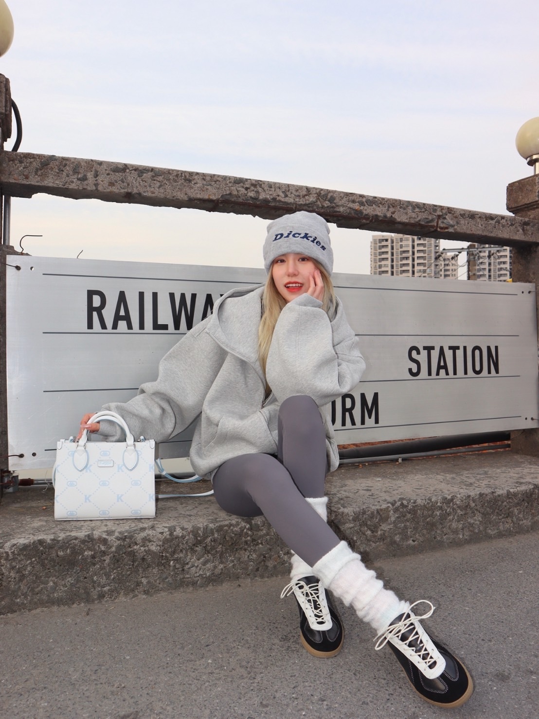 Dickies 針織堆堆毛帽 情侶同款（D251UQ234）