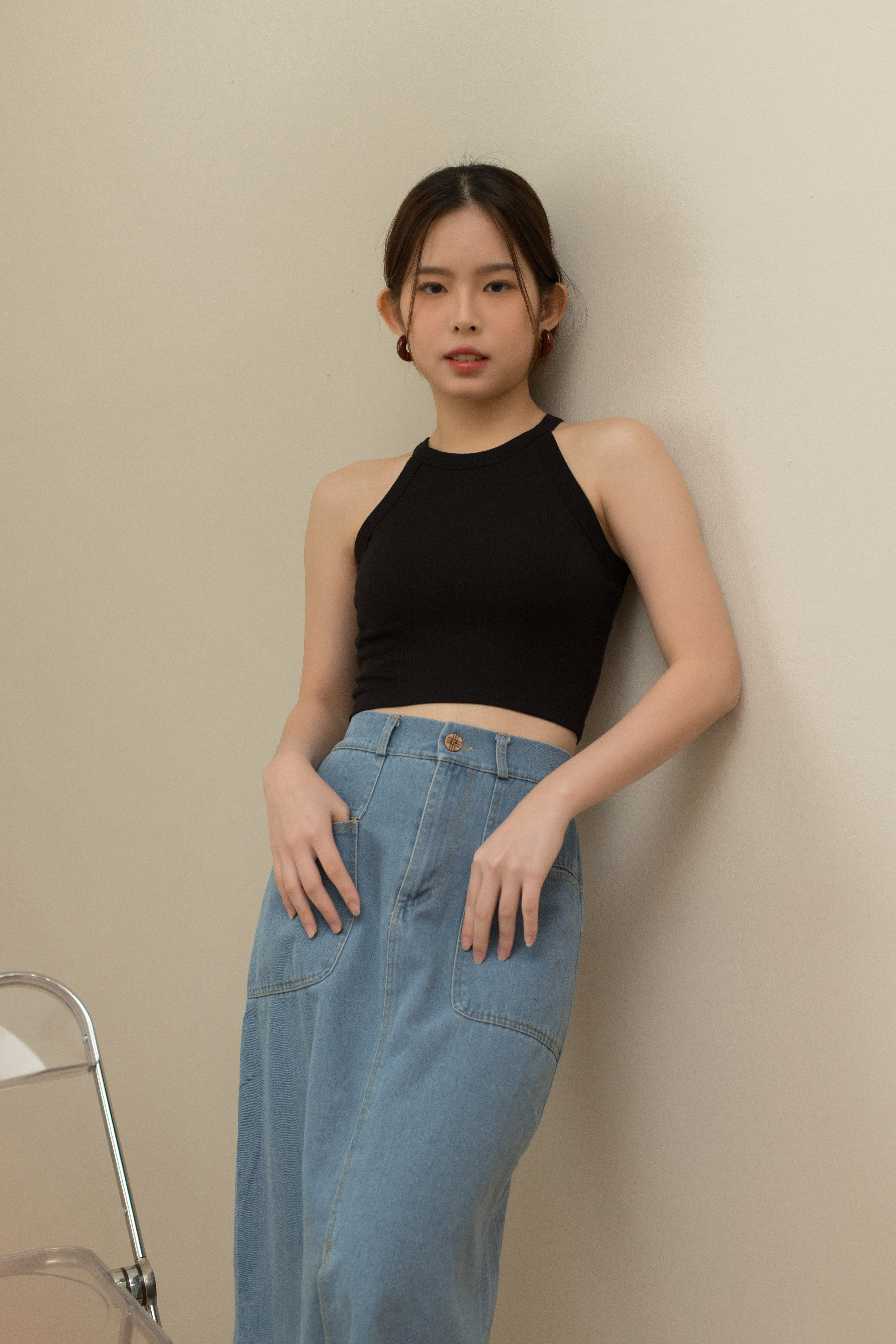 Allen Racer Padded Tank Top Black -2178TVBLK