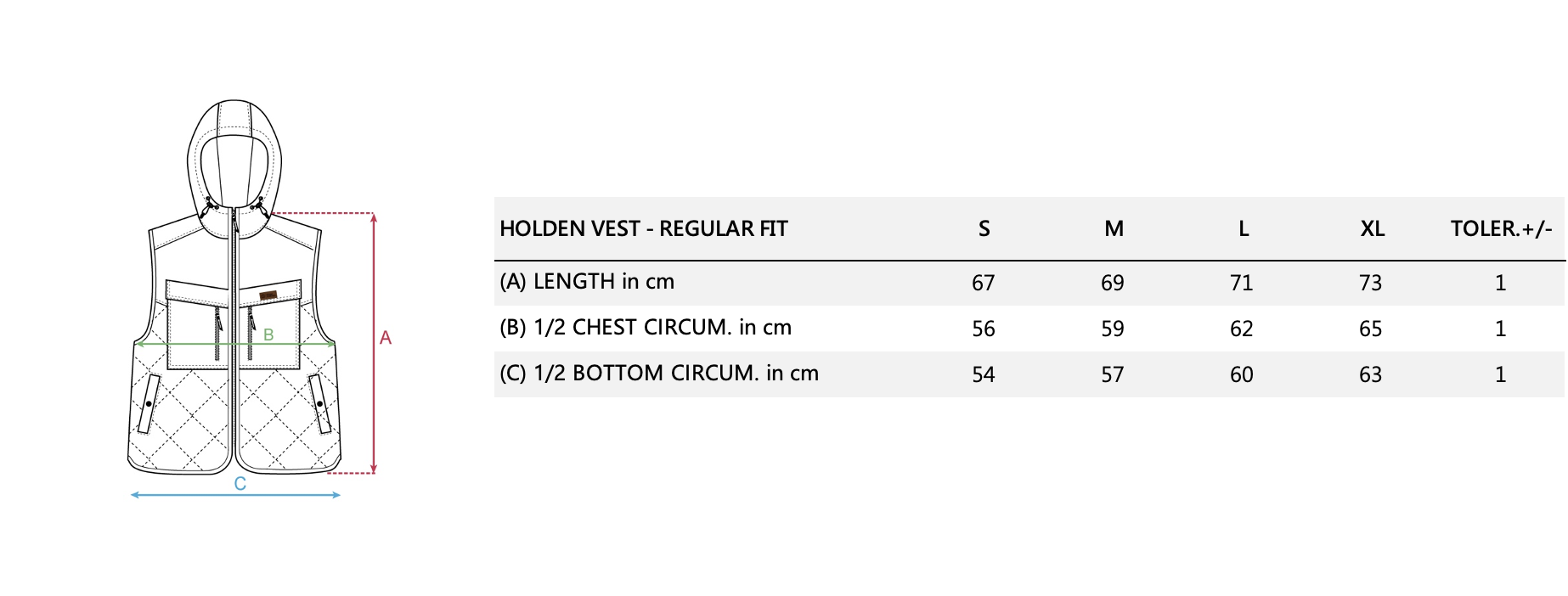 HOLDEN VEST-SIZE