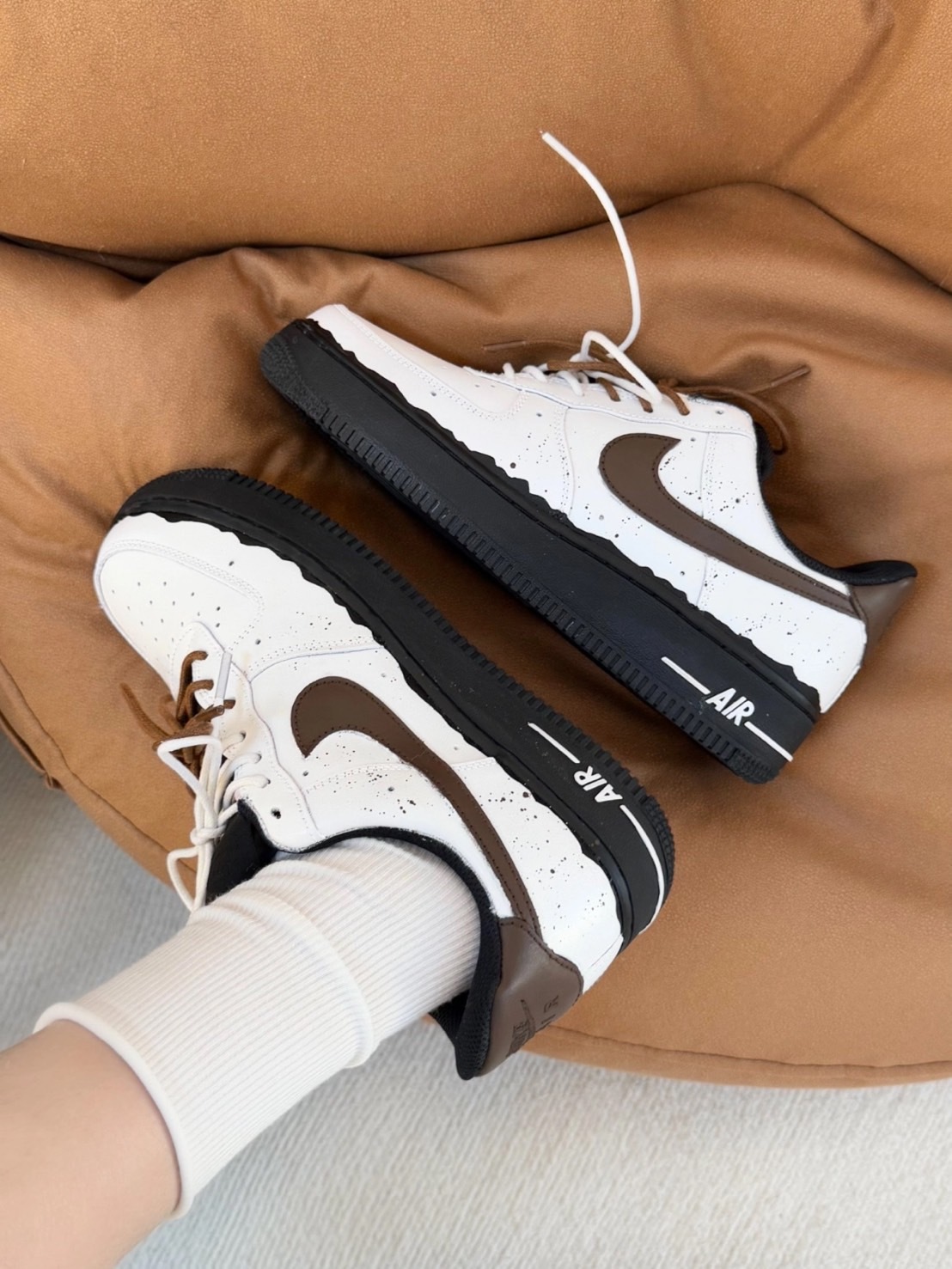 Nike Air Force 1 特殊訂製款 焦糖Oreo 餅乾 (DD8959-001)