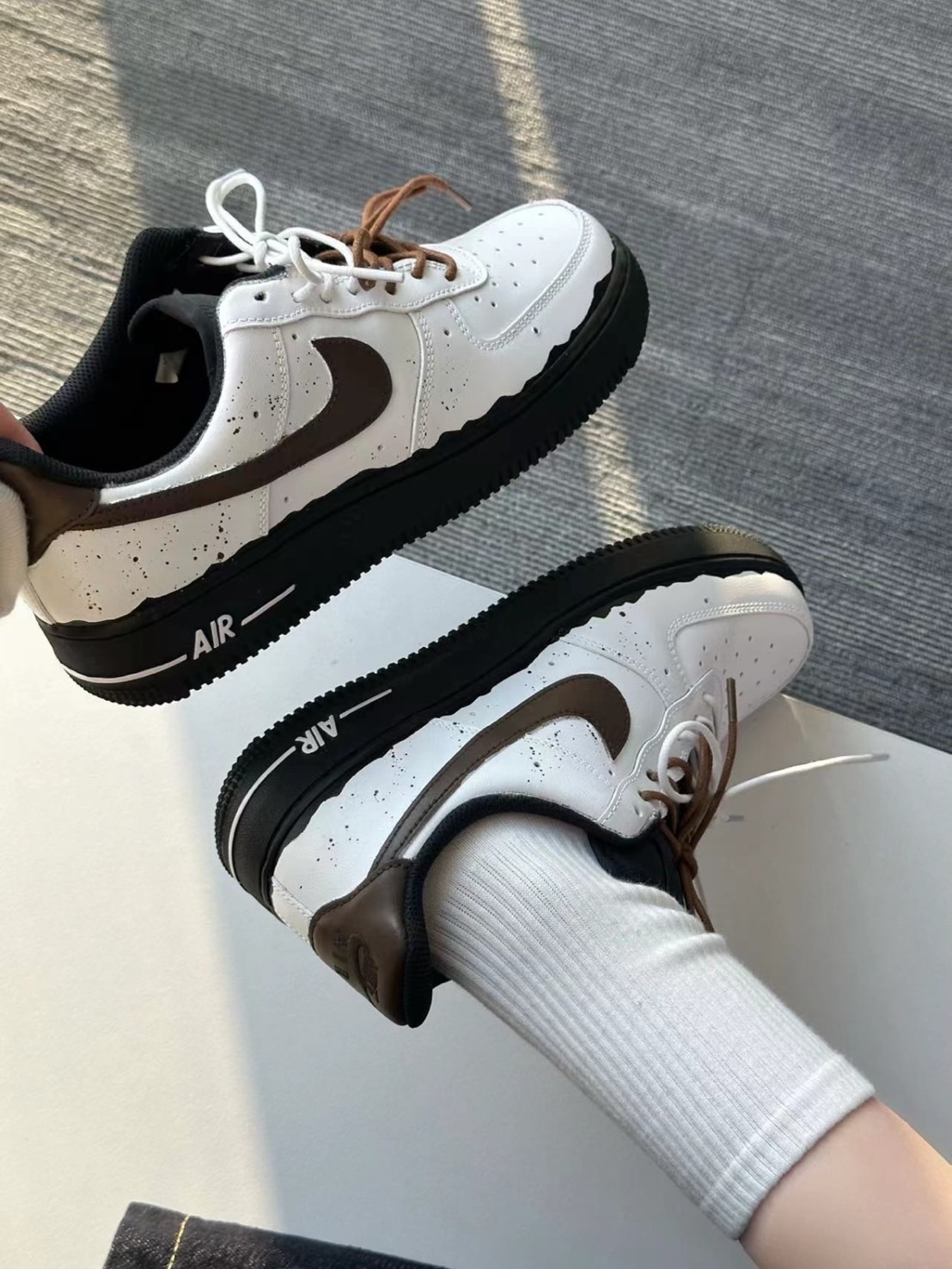 Nike Air Force 1 特殊訂製款 焦糖Oreo 餅乾 (DD8959-001)