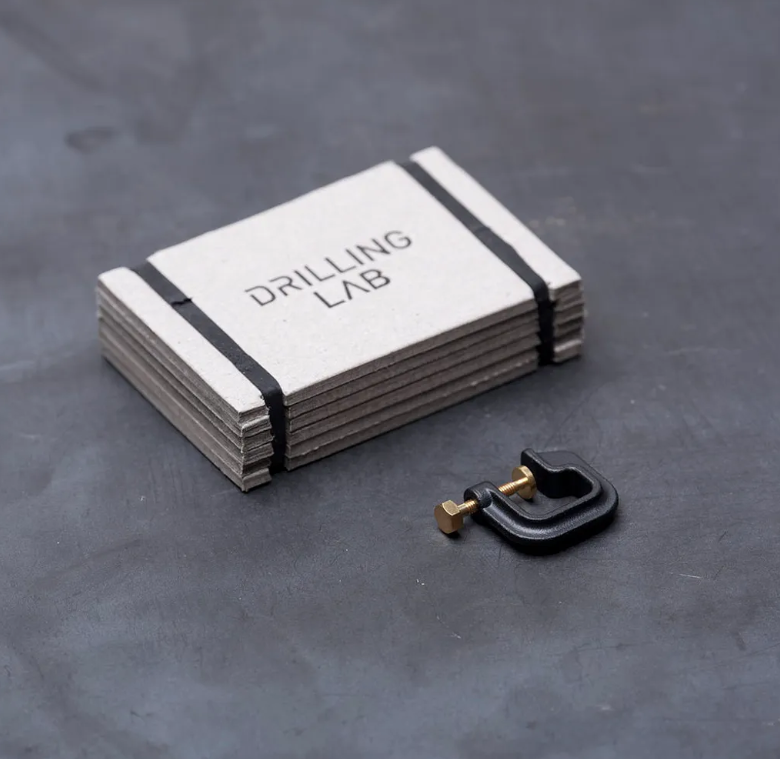 Drilling Lab CLAMP_EARRING_BLACK/GOLD