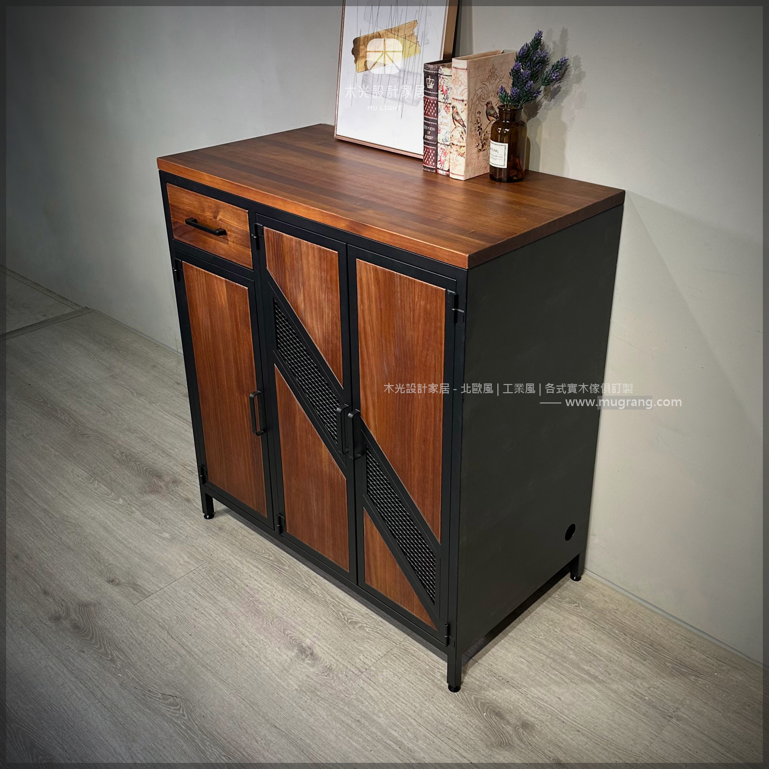 台灣製-LOFT實木玄關透氣掛衣櫃|可訂製