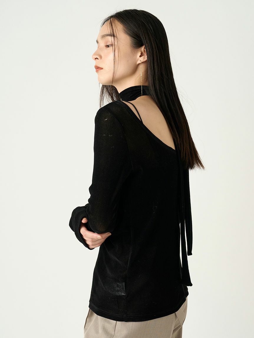 [現貨出清優惠]折扣FRAY I.D植絨印花兩面上衣 黑 日本製