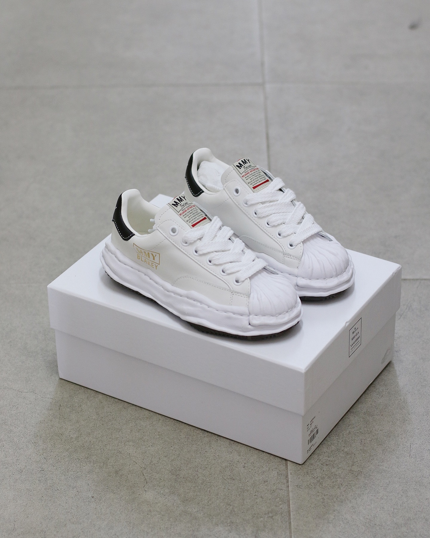 Maison Mihara Yasuhiro MMY Blakey OG Sole Leather Low Black white兩色