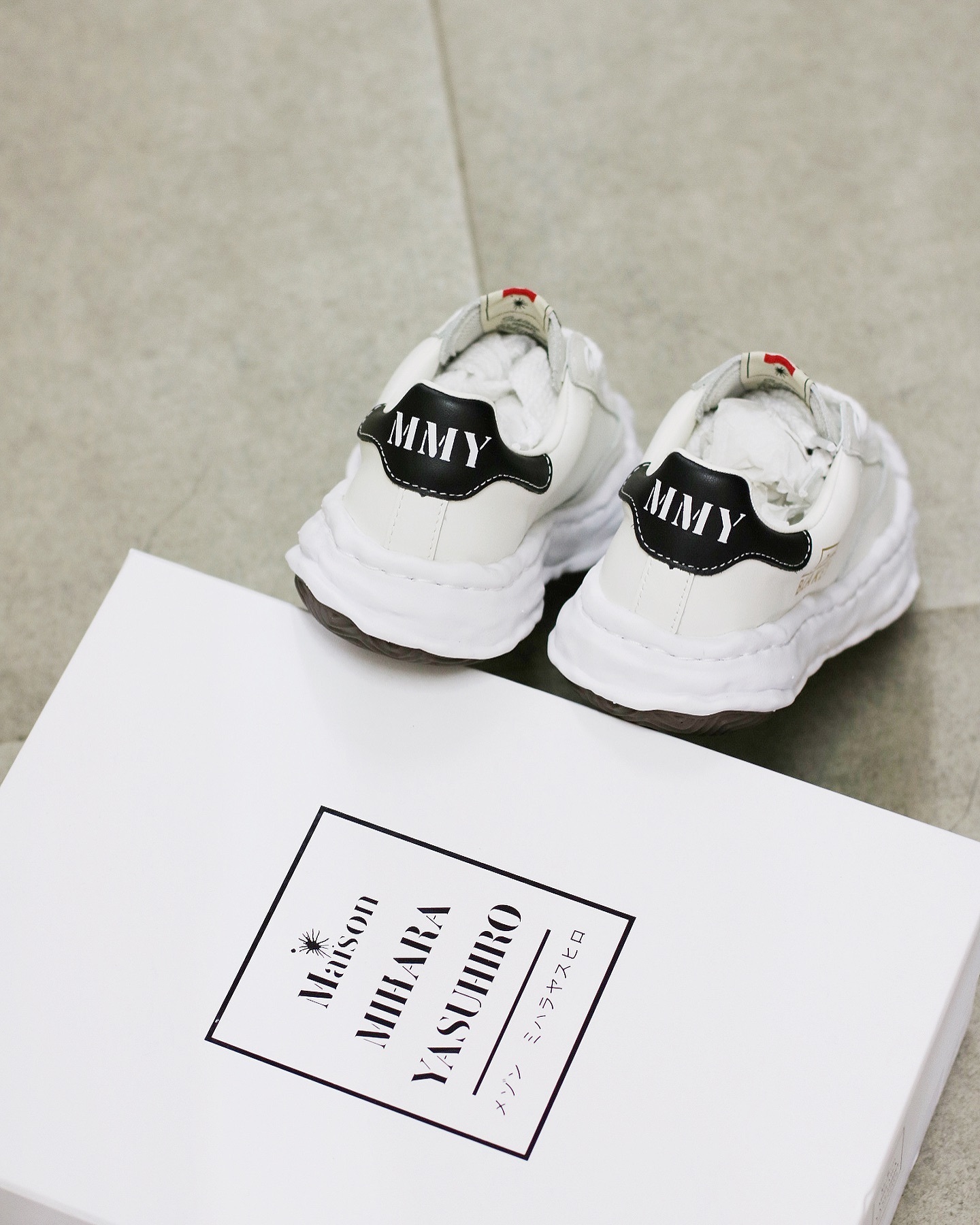 Maison Mihara Yasuhiro MMY Blakey OG Sole Leather Low Black white兩色