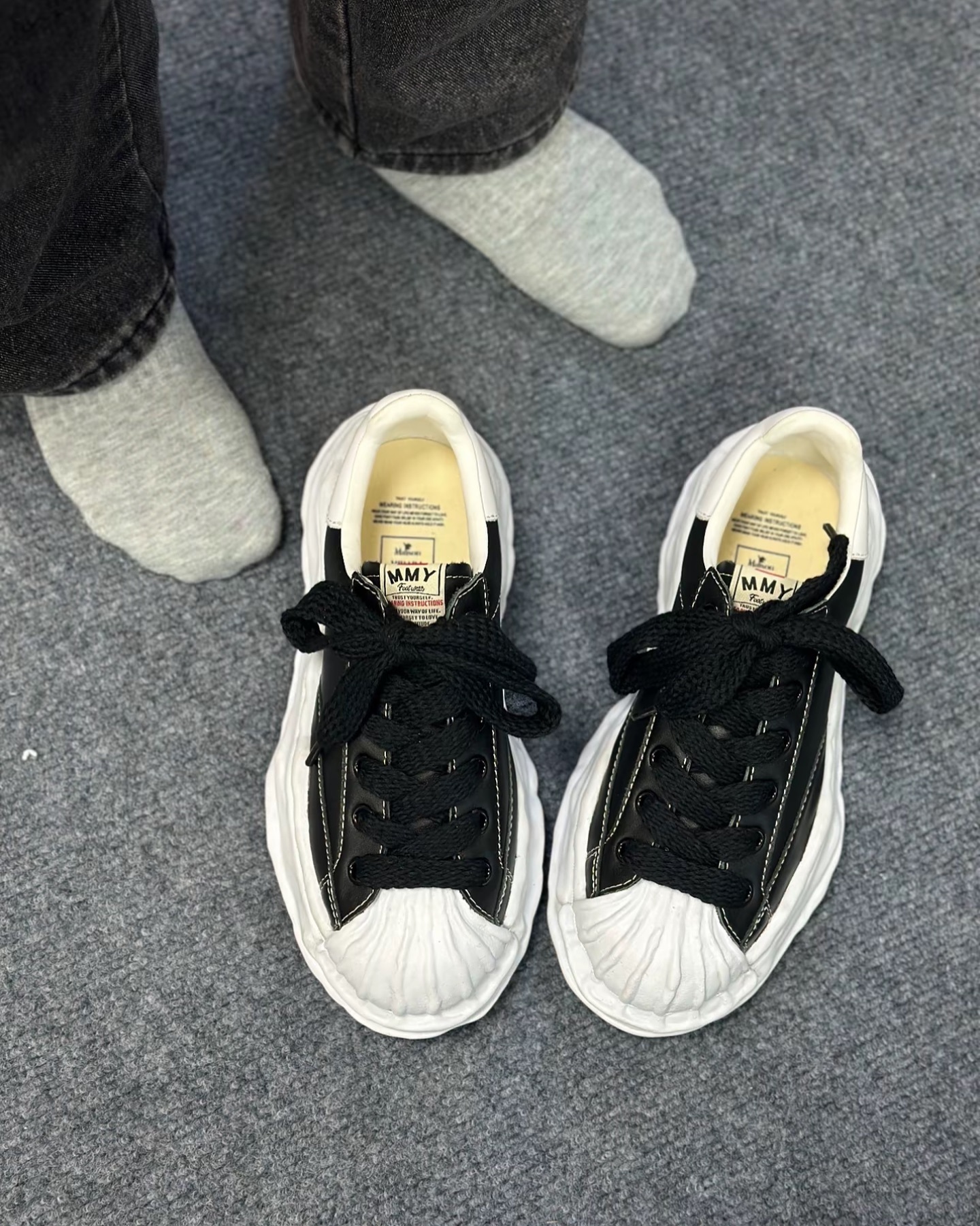 Maison Mihara Yasuhiro Blakey OG Sole Leather Low Black