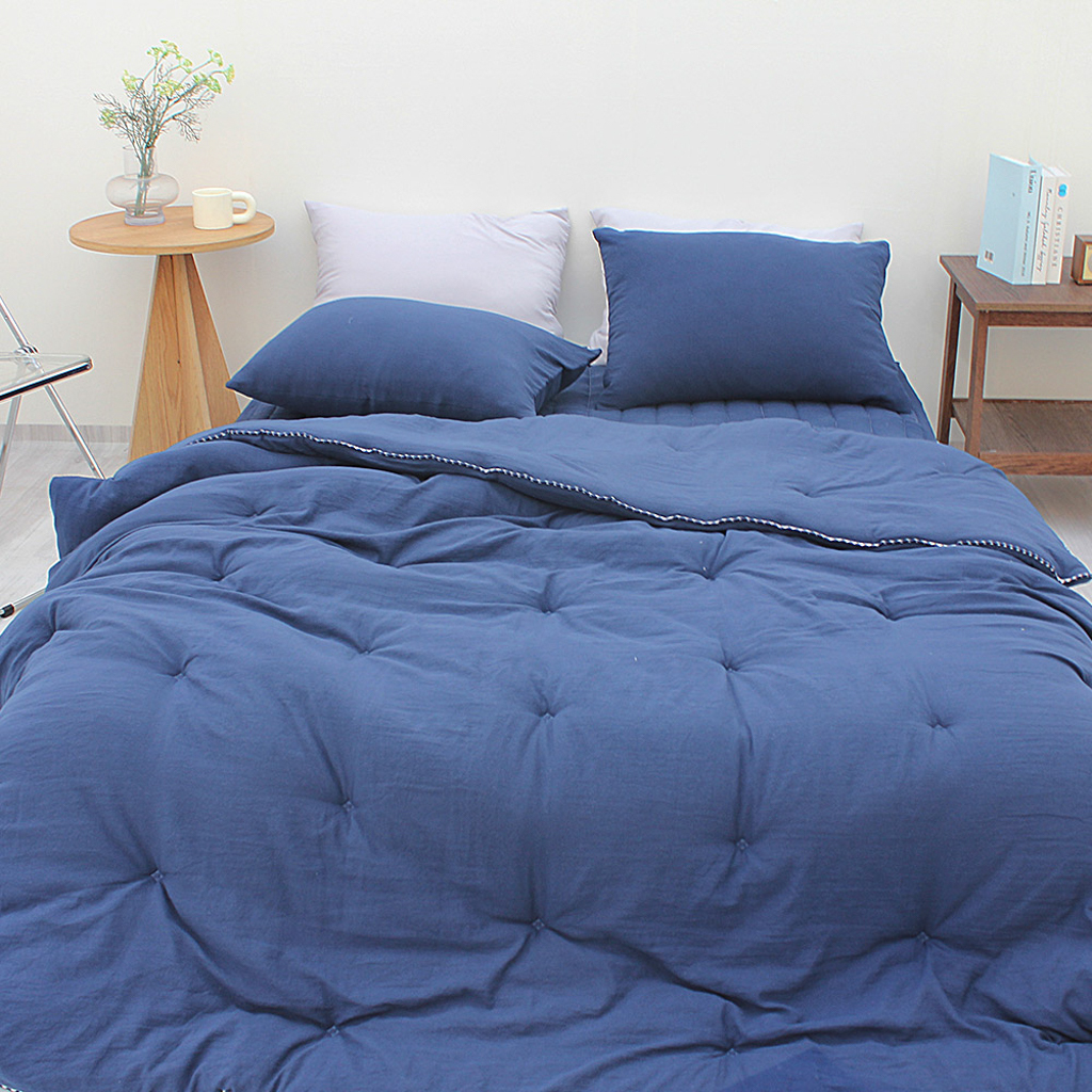 【菱形刺繡】水洗莫代爾_枕套(50*70)