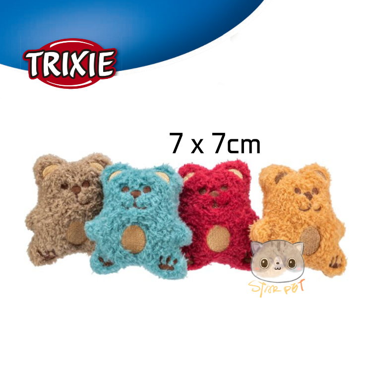 TRIXIE Bear Catnip cat toy 7x7cm (1pc, colour random)
