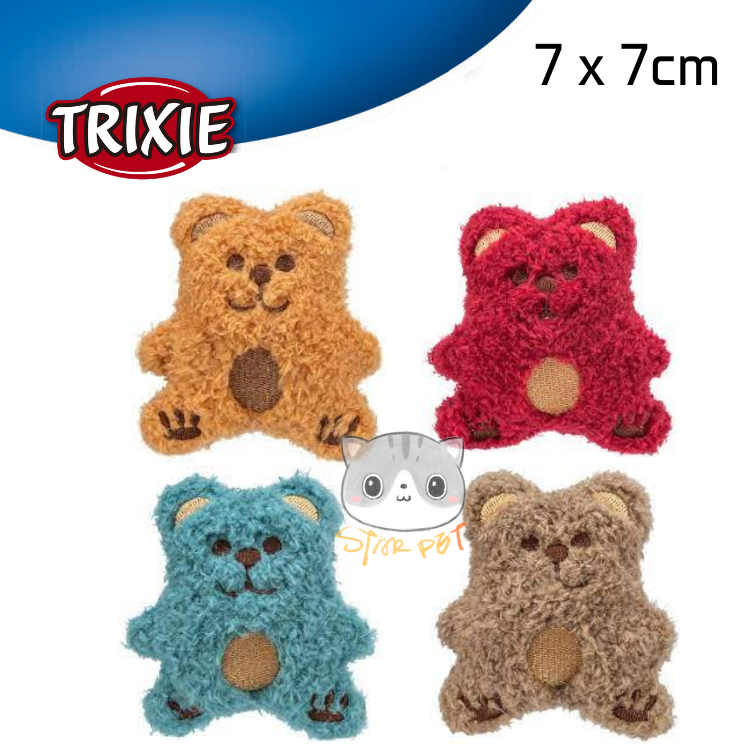 TRIXIE Bear Catnip cat toy 7x7cm (1pc, colour random)