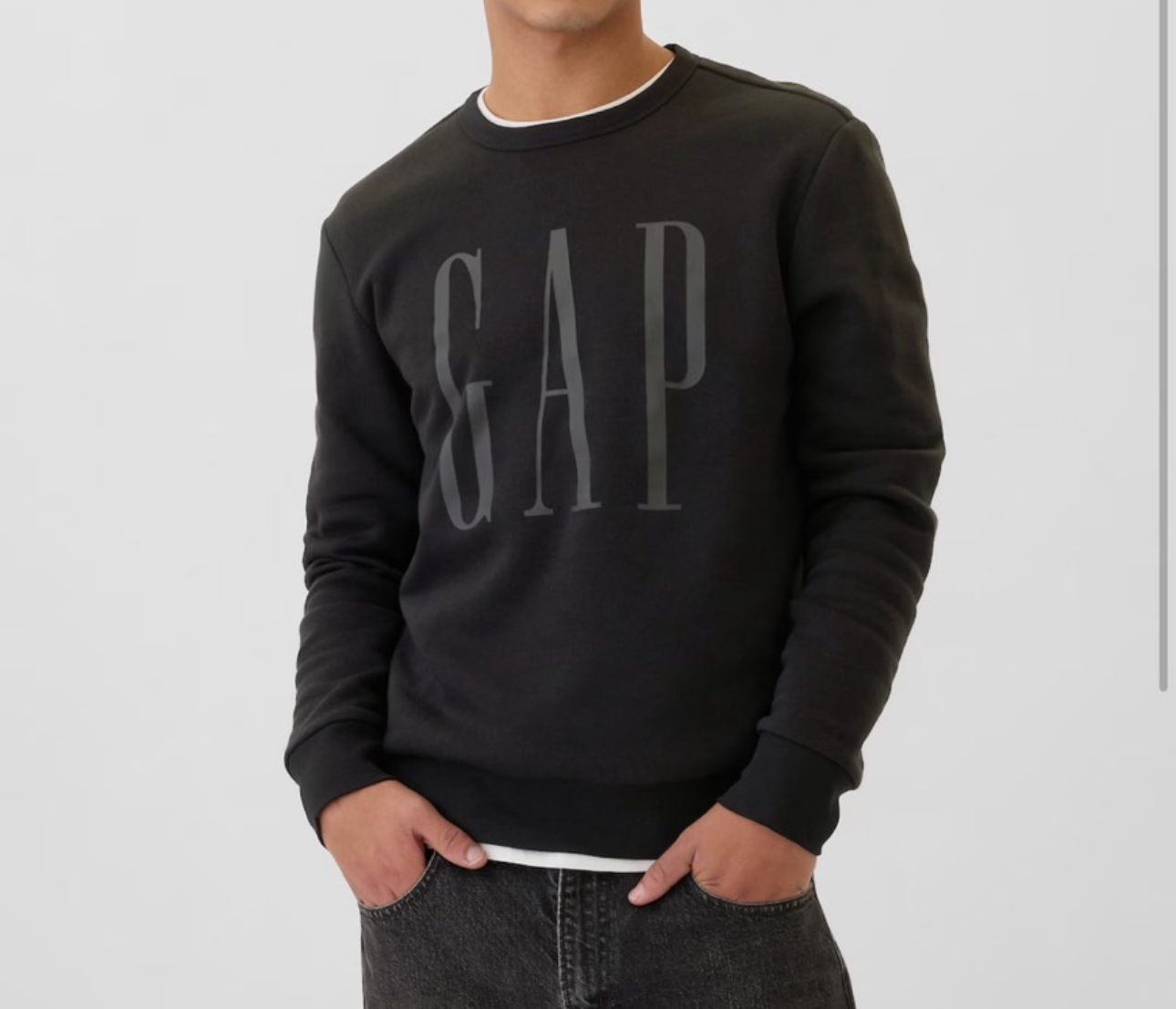 Gap 大字母 內刷毛 大學T 長袖上衣