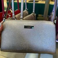 [S] KATE SPADE KI982 KENZIE LIMITED SMALL CROSSBODY BAG METALLIC SAFFIANO,ROSEGOLD, 196021554087 (SKS1566)