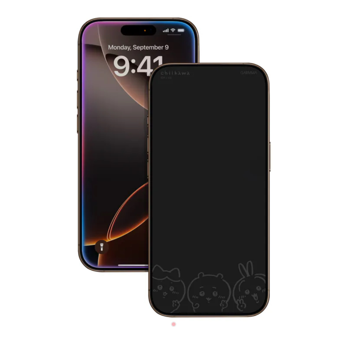 台灣限定 chiikawa 吉伊卡哇 iPhone系列 14pro-16promax 息影鋼化膜