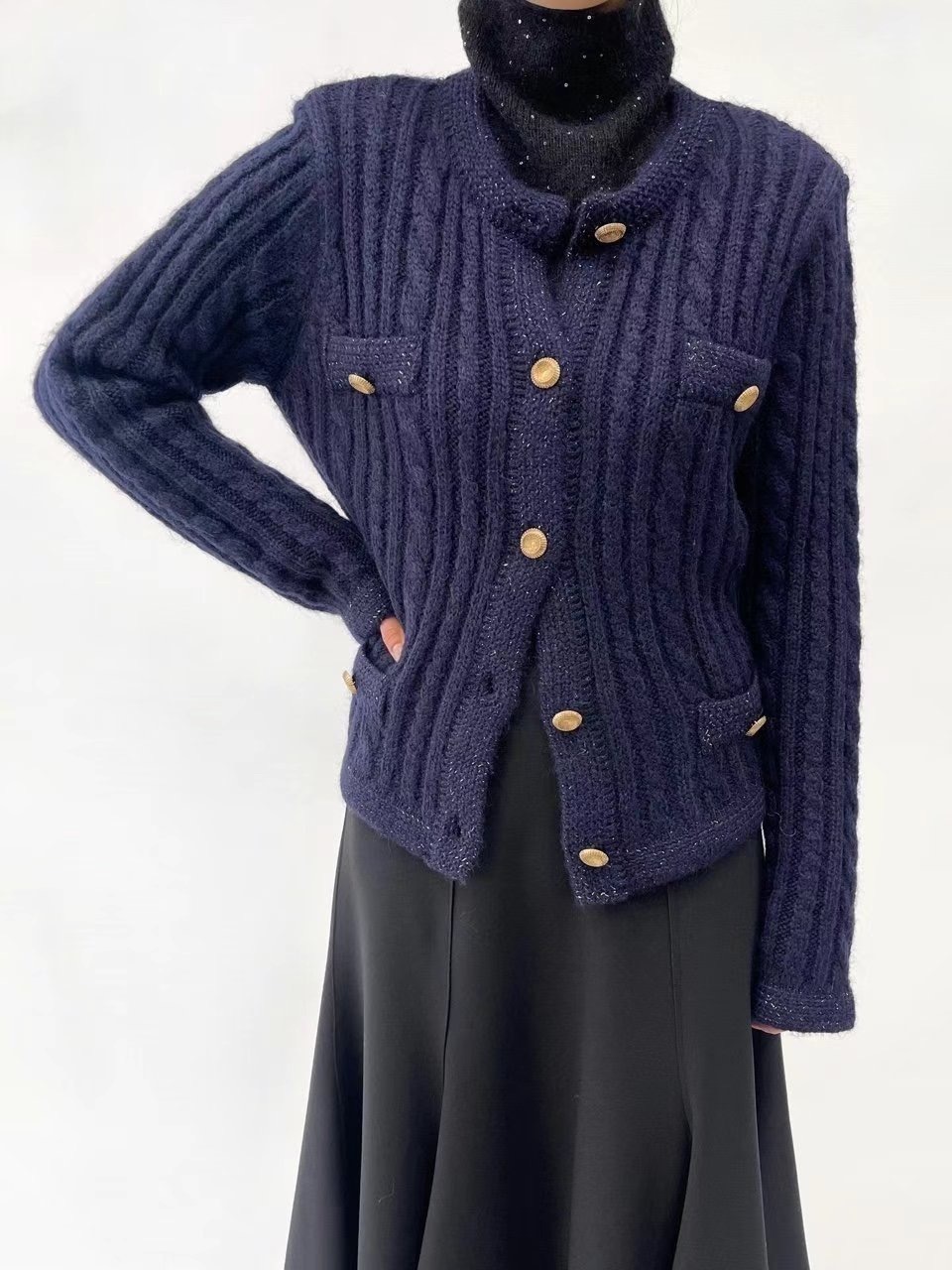 1.16 mohair小香風cardigan