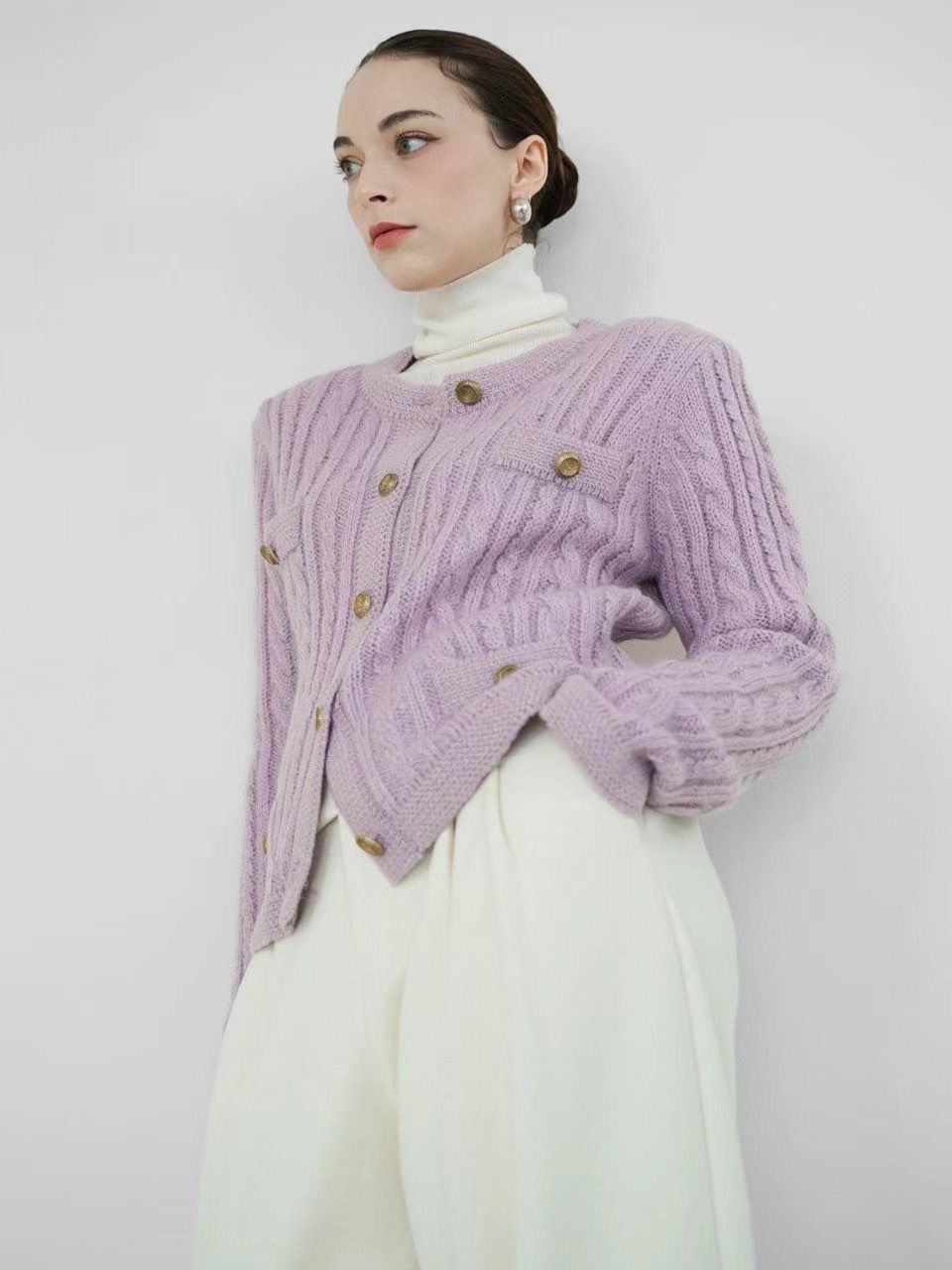 1.16 mohair小香風cardigan