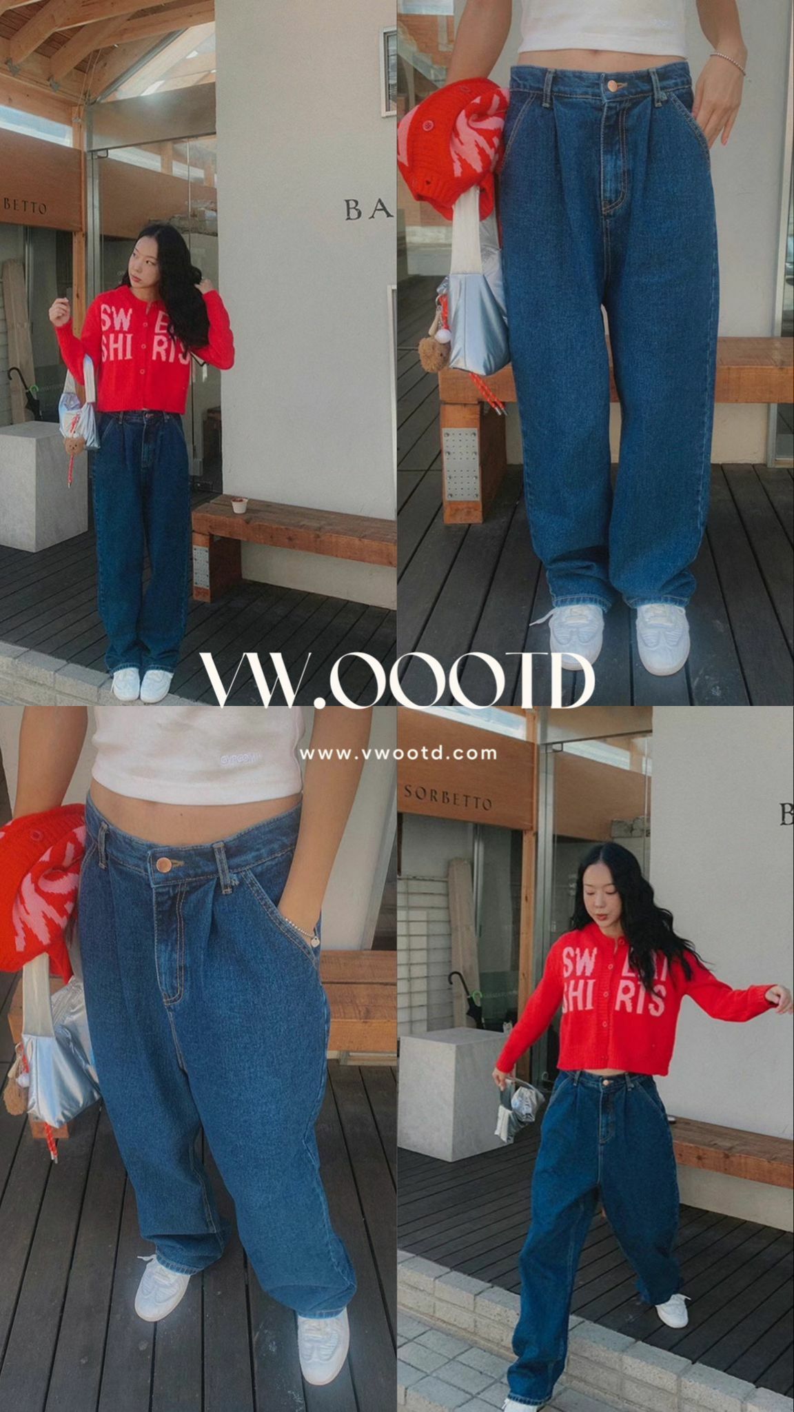 boyfriend風直筒牛仔褲