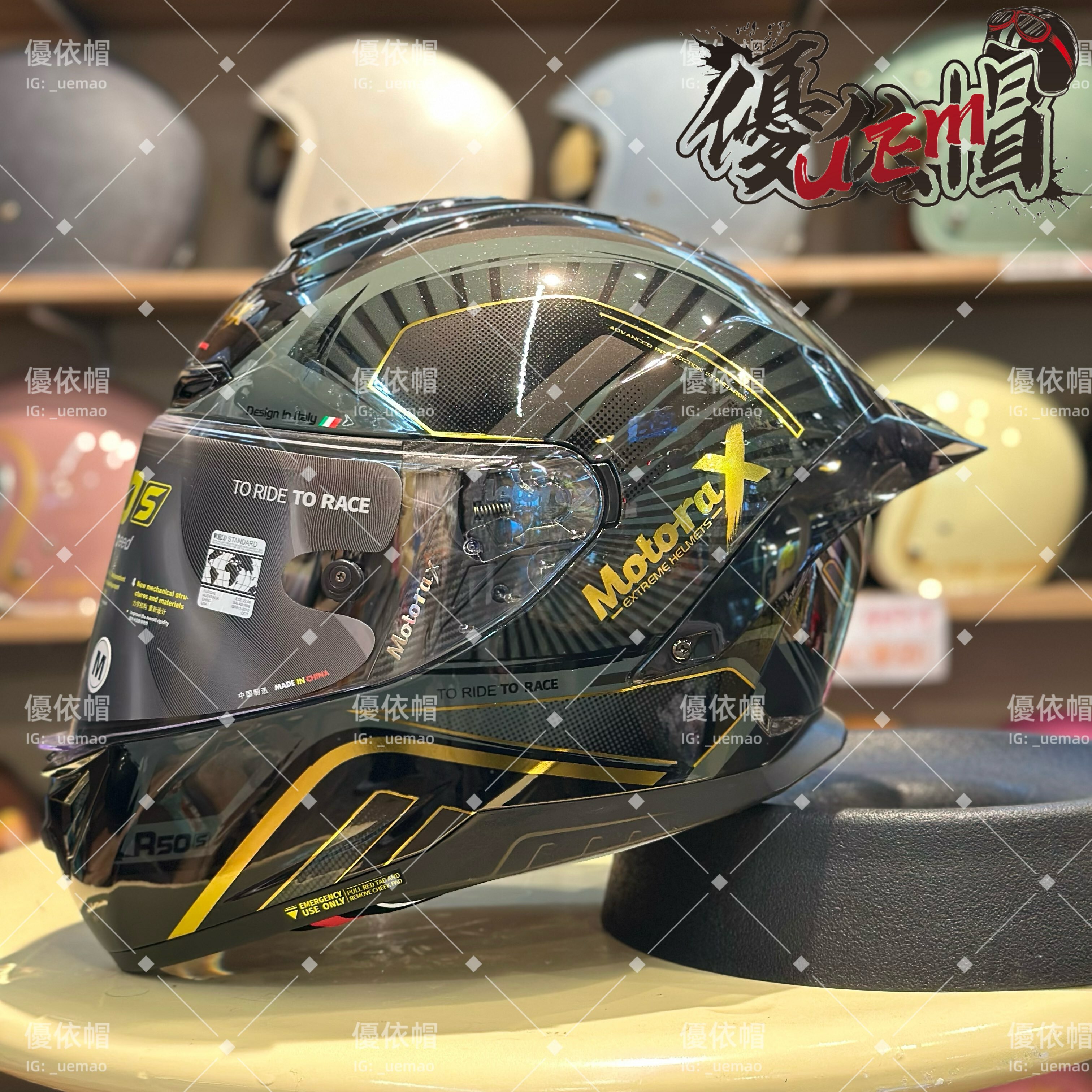 MOTORAX 摩雷士 R50S GADA 亮光金