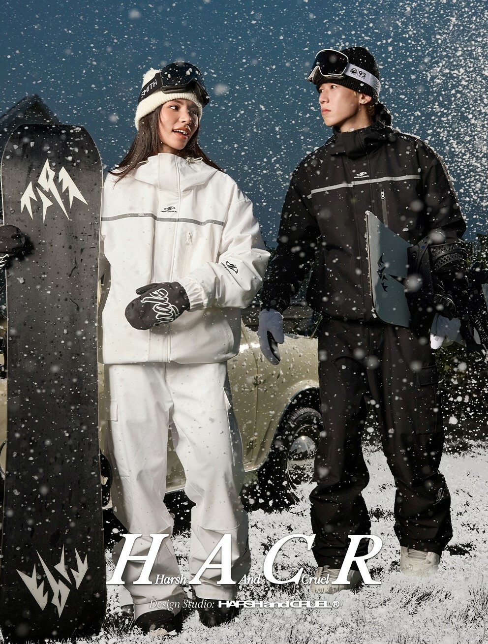 Harsh and Cruel 復古運動 防寒夾棉 滑雪衝鋒外套 HL243050316