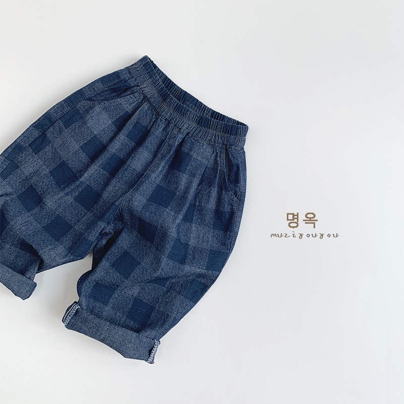 不會出錯的牛仔格子褲  ₊⁺ ꒰১