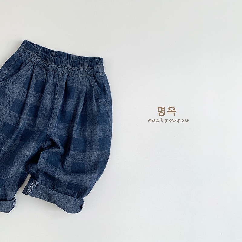 不會出錯的牛仔格子褲  ₊⁺ ꒰১