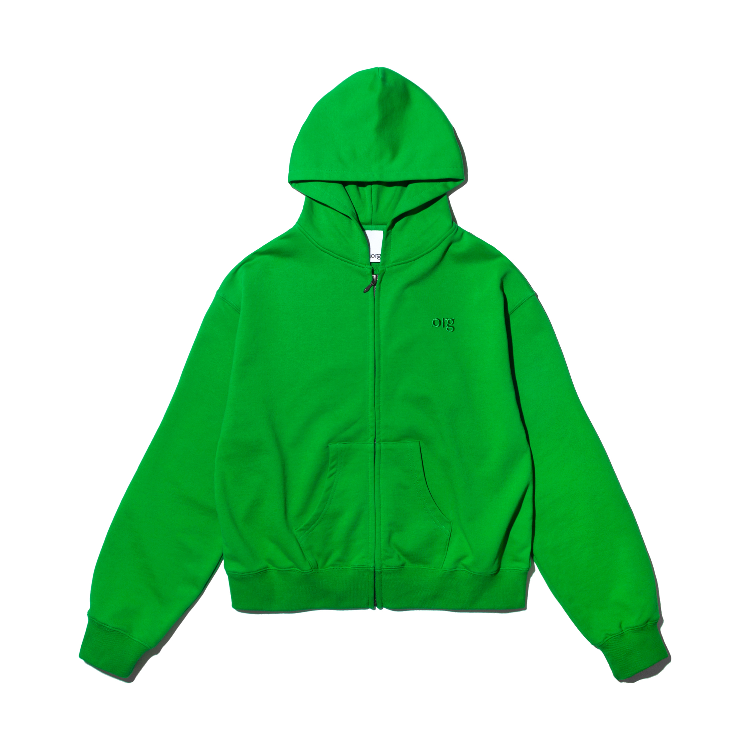 nul1.org / Green Zip Hoodie - (nu-14)
