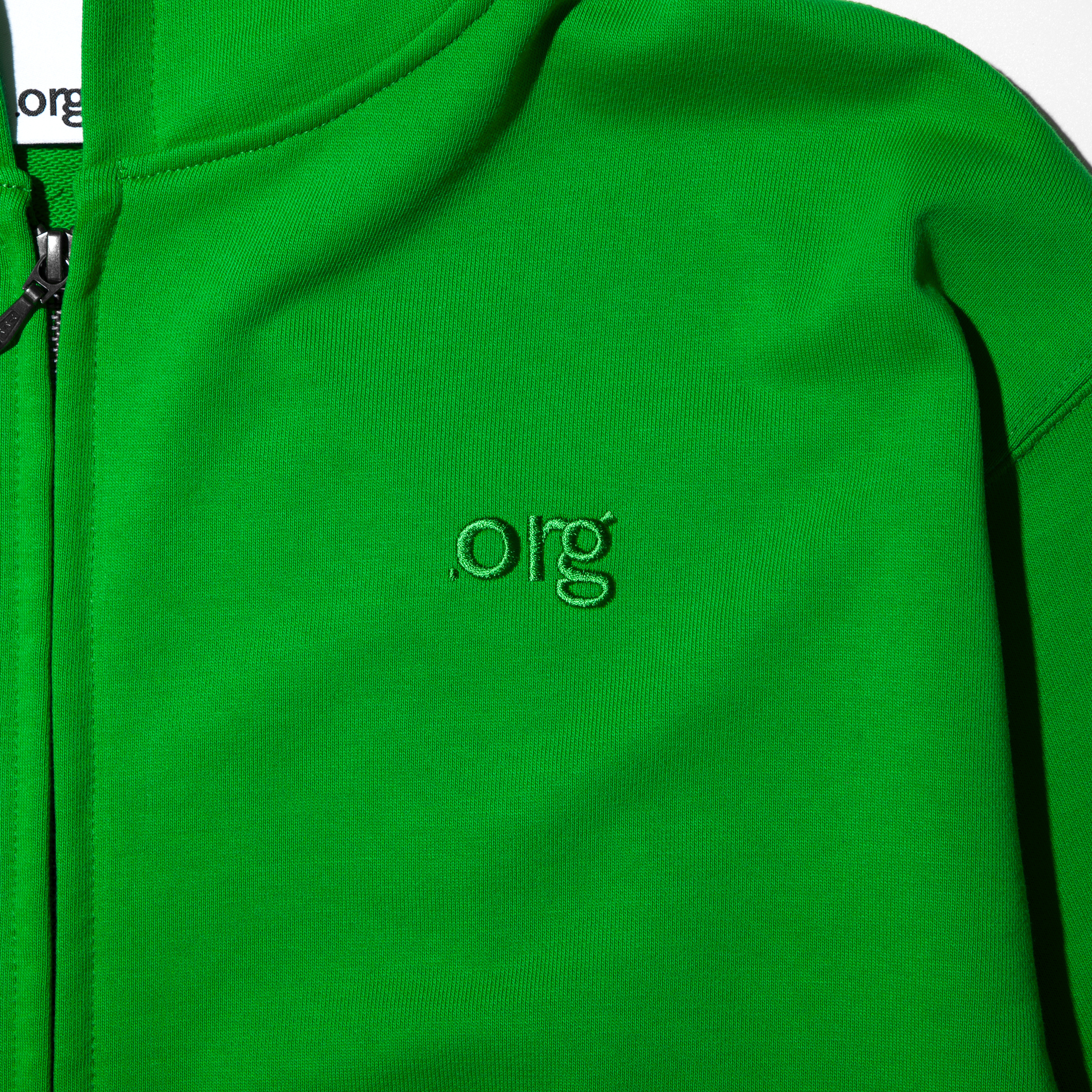nul1.org / Green Zip Hoodie - (nu-14)