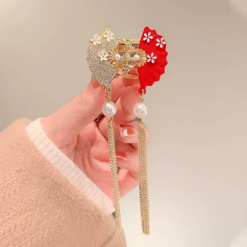 Japanese Fan Deisgn Hair Claw