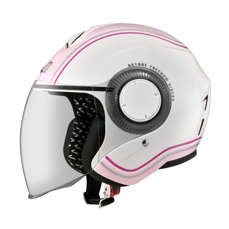 ASTONE DJ12 白粉 BC6 彩繪  3/4罩式帽款