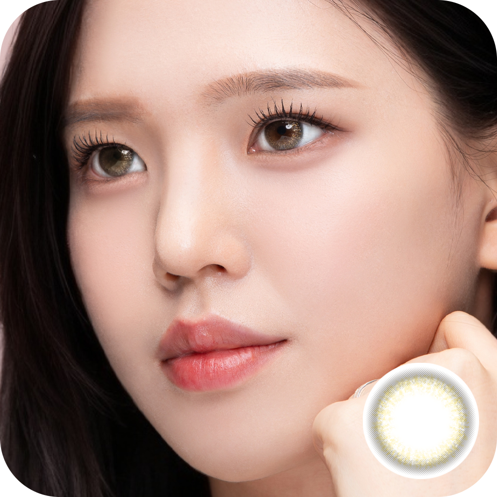 [散光] Lenbling Eye Only 1 Month Pureze Luna Gold  Pearl｜月拋散光彩妝隱形眼鏡｜每盒2片