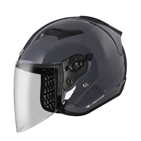 ASTONE DJR 深灰 素色 3/4罩式帽款