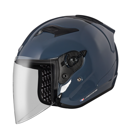 ASTONE DJR 水泥藍 素色 3/4罩式帽款