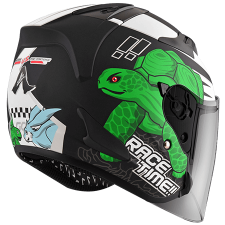 ASTONE DJR 平黑 BM2 白 彩繪 3/4罩式帽款