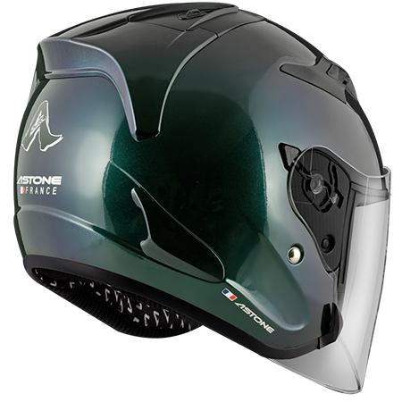 ASTONE DJR 綠紫 變色龍烤漆 彩繪 3/4罩式帽款