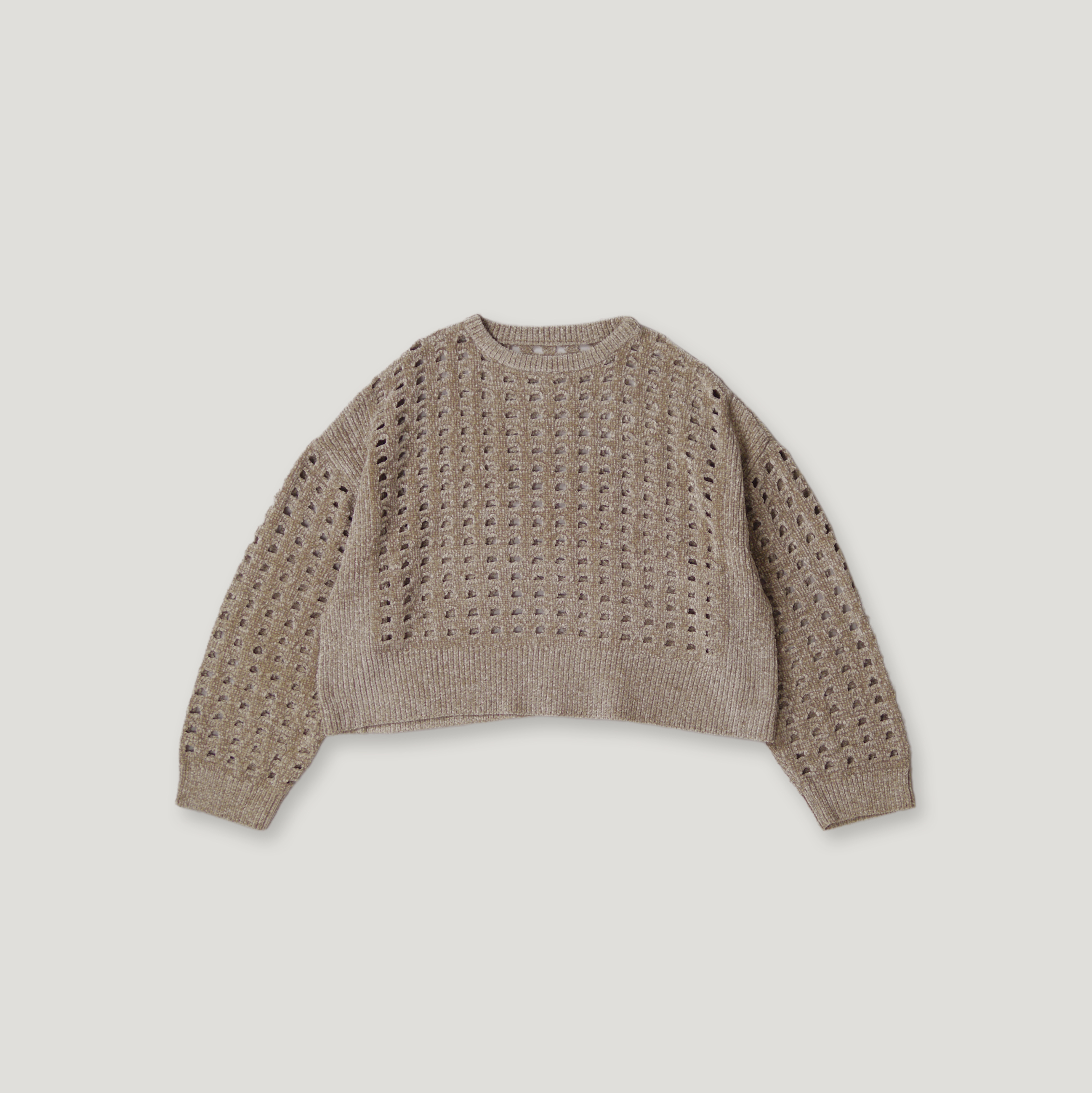 J.P.L. 圓領 MOLLE 網眼短版針織衫 ╭ 2色 ╮