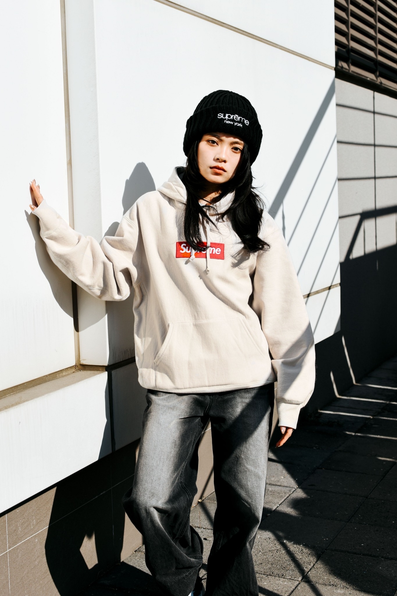 ☆ETW☆【台中店】SUPREME CLASSIC LOGO CHUNKY RIBBED BEANIE