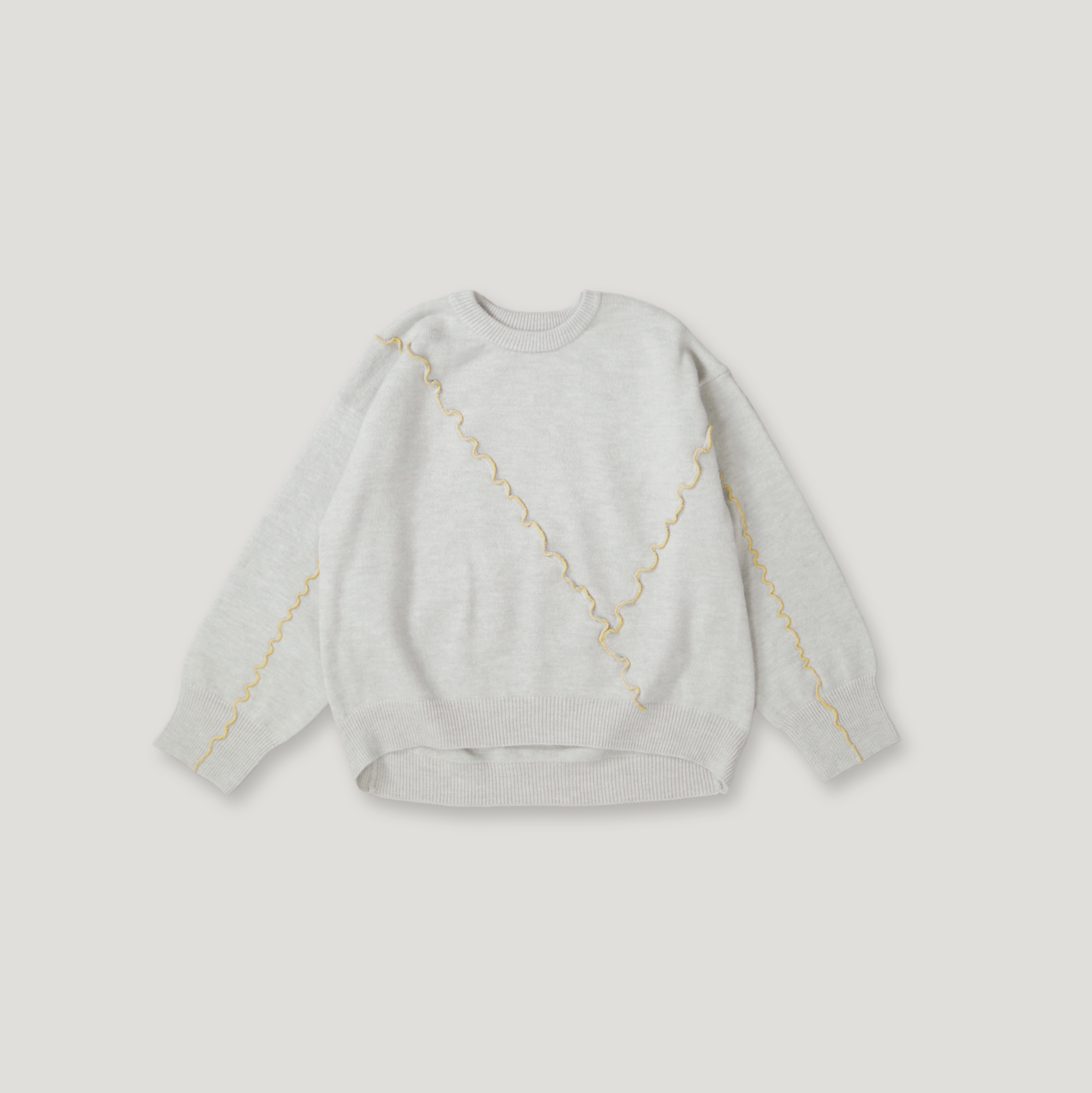 J.P.L. 圓領捲邊針織毛衣 ╭ 2色 ╮